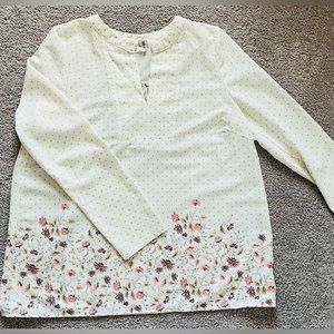 Anthropologie, Delicate Tunic Blouse—Everleigh, Medium.